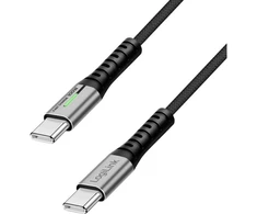 LogiLink USB-C 20 Gb/s, 100W 1.5m w oplocie juoda