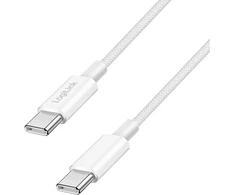 LogiLink USB-C 1,5 m nailono pynė balta