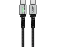 LogiLink USB-C 480 Mb/s, 100 W 3,0 m pintas juodas