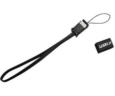 Logotipas USB laidas (2.0), USB A M - miniUSB (M), 0,3m, juoda, fotoaparato dirželis, EOL