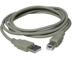 Logo USB kabelis (2.0), USB A M - USB B (M), 5m, juoda