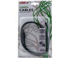 Logo USB kabelis (2.0), USB A M - 8-pin M, 1.8m, juoda, blister, PANASONIC