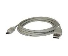 Logo USB kabelis (2.0), USB A M - miniUSB (M), 3m, juoda