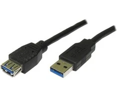 Logo Przedłużacz USB (3.0), USB A M - USB A F, 1.8m, juoda, blister