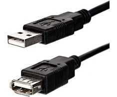 Logo Economy USB ilgintuvas (2.0), USB A M - USB A F, 1.8m, juoda