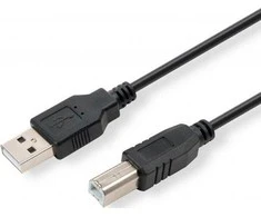 Logotipas USB kabelis (2.0), USB A M - USB B (M), 1.8m