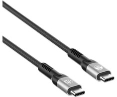 Kabelis USB Manhattan USB-C - USB-C 2 m Juodas (356381)