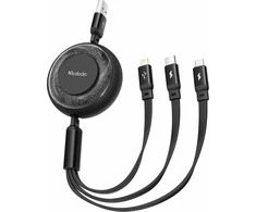 3in1 USB į USB-C / Lightning / Micro USB kabelis, Mcdodo CA-3570, 1.2 m (juodas)