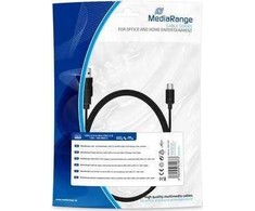 „MediaRange“ USB-A USB kabelis – 1,8 m, juodas (MRCS188)