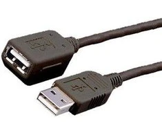 MediaRange USB kabelis USB-A – USB-A 3 m juodas (MRCS111)