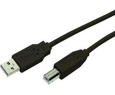 Kabelis USB MediaRange USB-A - USB-B 1.8 m Juodas (MRCS101)