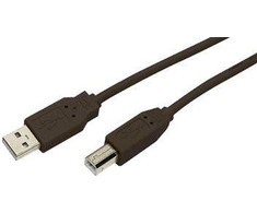 USB kabelis MediaRange USB-A - USB-B 3 m Juodas (MRCS103)