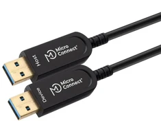 USB laidas MicroConnect USB-A - USB-A 10 m Juodas (MC-USB3.0AA10BOP)