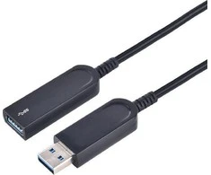 Kabelis USB MicroConnect USB-A - USB-A 20 m Juodas (USB3.0AAF20AOP)