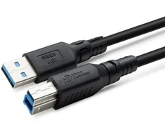 Kabelis USB MicroConnect USB-A - USB-B 1 m Juodas (ColorFlex USB 3.2 A-B Gen 1)