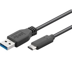 Kabelis USB MicroConnect USB-A - USB-C 1 m Juodas (USB3.2CA1)