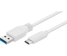 USB laidas MicroConnect USB-A - USB-C 2 m Balta (USB3.1CA2W)