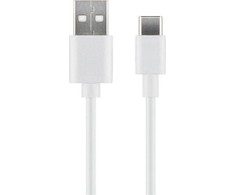 USB laidas MicroConnect USB-A - USB-C 3 m Balta (USB3.1CCHAR3W)