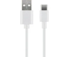 USB laidas MicroConnect USB-A - USB-C 3 m Balta (USB3.1CCHAR3W)