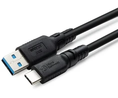 Kabelis USB MicroConnect USB-A - USB-C Juodas (ColorFlex USB-C to USB-A)