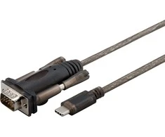 USB kabelis MicroConnect USB-C - D-Sub (VGA) 1 m Juodas (USB3.1CRS232)