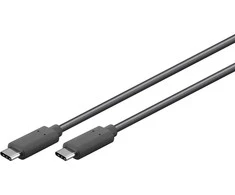 USB kabelis MicroConnect USB-C - USB-C 0,5 m Juodas (USB3.2CC0.5)