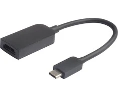 MicroConnect Plonas USB-C į HDMI adapteris, juodas