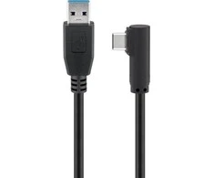 USB kabelis MicroConnect USB-A - USB-C 3 m Juodas (USB3.1CA3A)