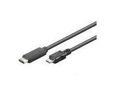 USB kabelis MicroConnect USB-C - mikroUSB 0,6 m juodasis (USB3.1CAMIB3.06)