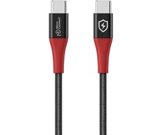 Kabelis USB MicroConnect USB-C - USB-C 1.5 m Juodai-raudona (Safe Charge USB-C to C Data)