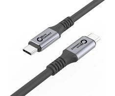 USB kabelis MicroConnect USB-C - USB-C 2 m Juodas ir sidabrinis (USB3.2CC2)