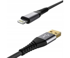 MyScreen MSP Kevlar USB-A iki žaibo kabelis 2m