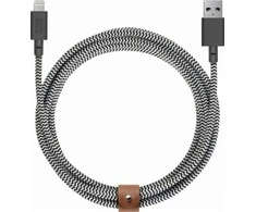 „Native Union Belt Cable XL Lightning“ 3 m, zebrai