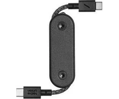 Native Union Pocket Cable - kabelis USB-C - USB-C, 17 cm (juodas)