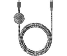 Native Union Night Cable - kabelis USB-C - lightning, 3 m (zebra)