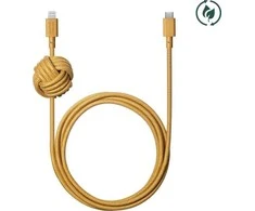 Native Union Night Cable - kabelis USB-C - lightning, 3 m (kraft)