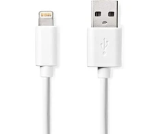 Kabelis USB Nedis Lightning 2 m Baltas (CCGL39300WT20)