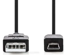 Nedis Kabelis USB2.0 A kištukas - mini USB B kištukas 2.0m juodas