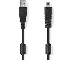 Nedis USB-A – micro-B USB laidas 2 m juodas (CCGL60810BK20)