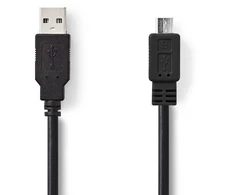Kabelis USB Nedis USB-A - micro-B 3 m Juodas (CCGB60500BK30)