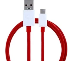 Inne Originalus ONEPLUS kabelis USB A iki C tipo 4A D301 1 m raudonas masinis