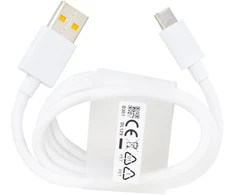 DL129 OPPO USB-C duomenų kabelis Greitas įkrovimas 65W 1m Baltas (masinis)