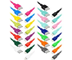 Orno EXC Mobile USB - Lightning WHIPPY laidas, 0,9 m, 2,4 A, greitas įkrovimas, spalvų mišinys