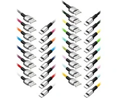 Orno EXC mobilusis kabelis USB – USB-C BRAID, 1.2M, 3A, greitas įkrovimas, spalla mix