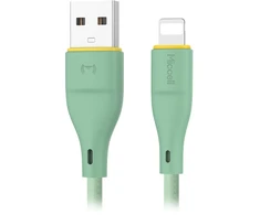 Orno Kabelis USB-A - „Lightning“ Miccell VQ-D06 laidas, 2.4A, 1m, žalias