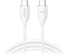 Orno Kabelis USB-C - USB-C Miccell VQ-D09 laidas, 60 W, 1,5 m, baltas