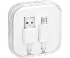 Oem Kabelis USB A į Micro USB 1A DĖŽUTĖ 1 m baltas