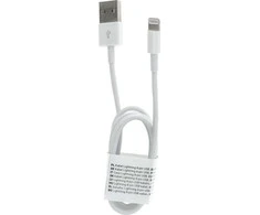 OEM USB A į Lightning C601 kabelis, 1 m, baltas