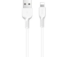 USB kabelis Hoco X13 Easy charged "lightning" 1m baltas
