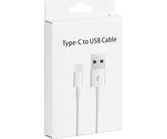 OEM kabelis USB A į C tipo 3.0 2A HD2 dėžutė 1 m baltas